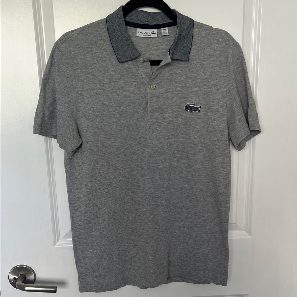 Lacoste Heather Gray Polo Shirt for Men